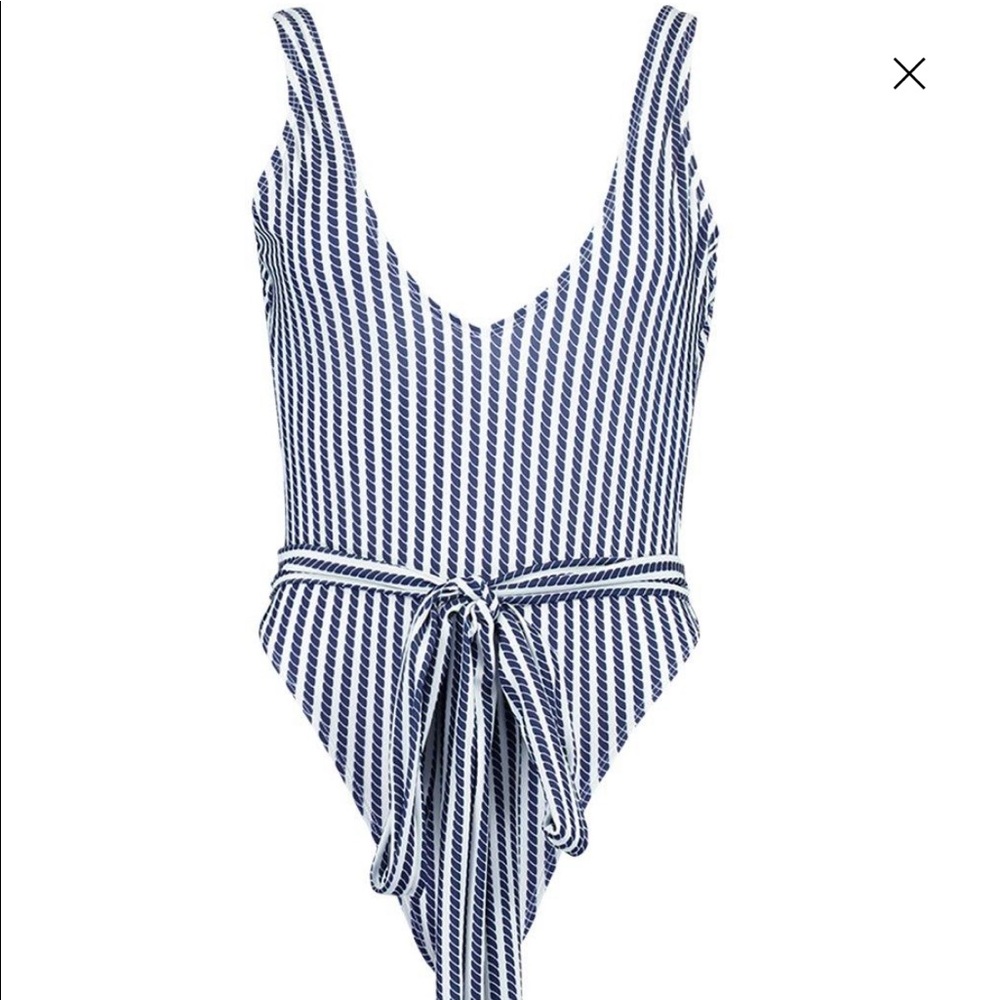 BNWT nautical rope swimsuit boohoo size 12 14 yacht birthday sea vacation beach